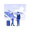 Meeting VIP passenger isolated concept vector illustration.