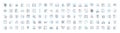 Meetups and events vector line icons set. Meetups, Events, Gatherings, Networking, Conventions, Seminars, Reunions