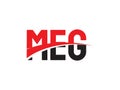 MEG Letter Initial Logo Design