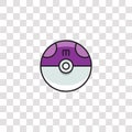 mega ball icon sign and symbol. mega ball color icon for website design and mobile app development. Simple Element from pokemon go