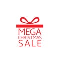 Mega Christmas sale gift box icon2