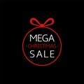 Mega Christmas sale icon