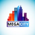 Mega city or Downtown logo design -