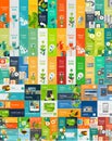 Mega collection of flat web infographic concepts Royalty Free Stock Photo