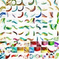 Mega collection of geometric abstract backgrounds Royalty Free Stock Photo