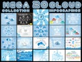 Mega collection infographic cloud