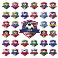 Mega Collection of soccer ( football ) badge