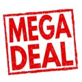 Mega deal sign or stamp