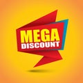 Mega discount bubble banner