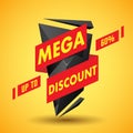 Mega discount label