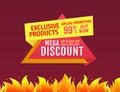 Mega Discount Up Half Price Off Special Promotion Royalty Free Stock Photo