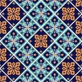 Mega Gorgeous seamless patchwork pattern from colorful Moroccan tiles, ornaments. Can be used for wallpaper, pattern Royalty Free Stock Photo