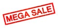 Mega sale grunge stamp seal Royalty Free Stock Photo