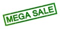 mega sale grunge stamp seal Royalty Free Stock Photo