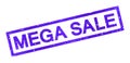 Mega sale grunge stamp seal Royalty Free Stock Photo