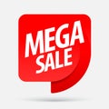 Mega sale. An ad for an advertising campaign at retail