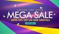 Mega sale banner design for your brand promotion