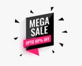 Mega sale banner design for your business promotion
