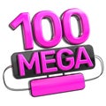 100 MEGA SALE 3D RENDER PINK