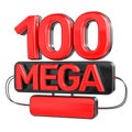 100 MEGA SALE 3D RENDER RED
