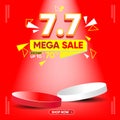 Mega sale 7.7 promotion poster