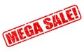 Mega sale red stamp text