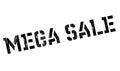 Mega Sale rubber stamp Royalty Free Stock Photo