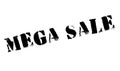 Mega Sale rubber stamp Royalty Free Stock Photo