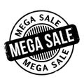 Mega Sale rubber stamp Royalty Free Stock Photo