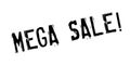 Mega Sale rubber stamp Royalty Free Stock Photo