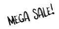 Mega Sale rubber stamp Royalty Free Stock Photo