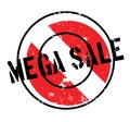 Mega Sale rubber stamp Royalty Free Stock Photo