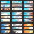 Mega Set of 27 Abstract Header, Card, Cover or Banner Designs