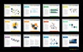 Mega set of presentation templates. Infographics for leaflet, poster, slide, magazine, book, brochure, website, print.