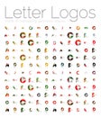 Mega set of various letter logos