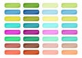Mega set of web empty buttons in different colors Royalty Free Stock Photo