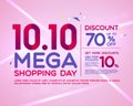 10.10 Mega shopping day template