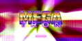 Mega tron editable text effect retro style with vibrant theme concept Royalty Free Stock Photo