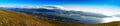 Mega wide panorama of Tromso city background Royalty Free Stock Photo