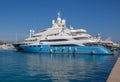 Mega yacht belonging to the super rich