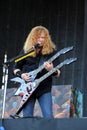 Megadeth , Dave Mustaine during the concert