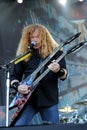 Megadeth , Dave Mustaine during the concert