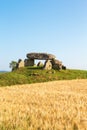 Megalith grave on a hill