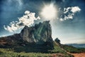 Megalith landscape in hdr Royalty Free Stock Photo