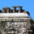 Megalith in Palenque, Mexico. Royalty Free Stock Photo