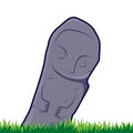 Megalith statue vector