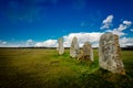 The megalithic alignments of Lagatjar, Camaret sur mer, Brittany, France