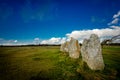 The megalithic alignments of Lagatjar, Camaret sur mer, Brittany, France