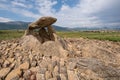 Megalithic Dolmen Chabola de la Hechicera, in La Guardia. Royalty Free Stock Photo