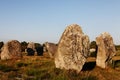 Megalithic Monuments in Carnac Royalty Free Stock Photo